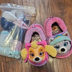 Pink and Purple Character Slippers